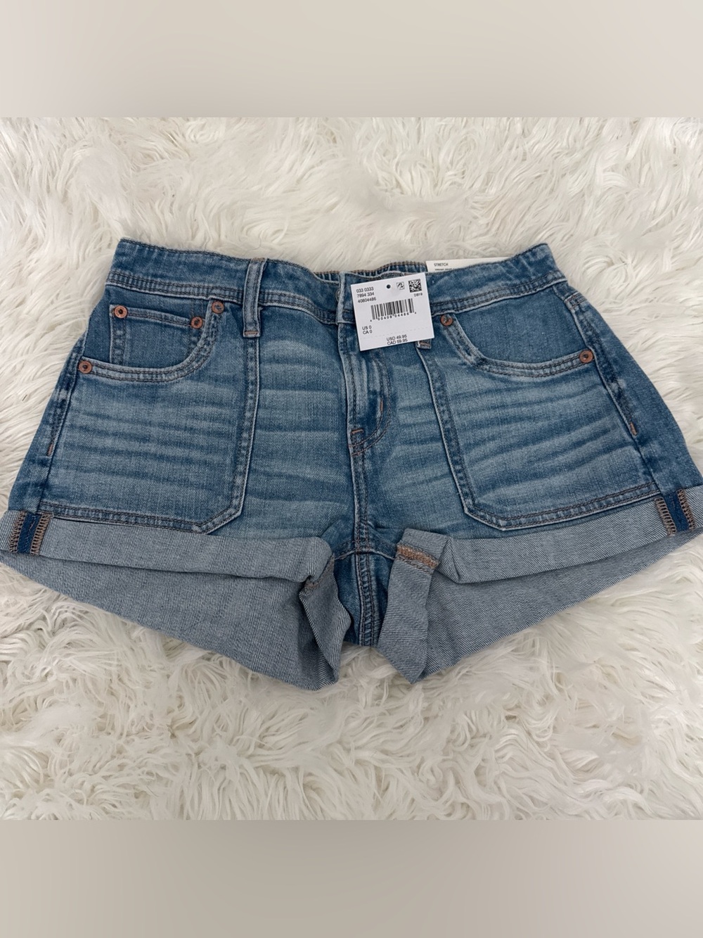 American Eagle Outfitters Light Blue Denim Jean Shorts